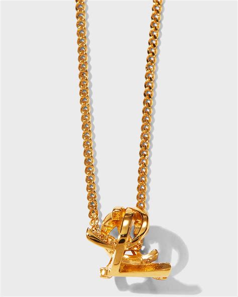 ysl leo necklace|ysl necklace neiman marcus.